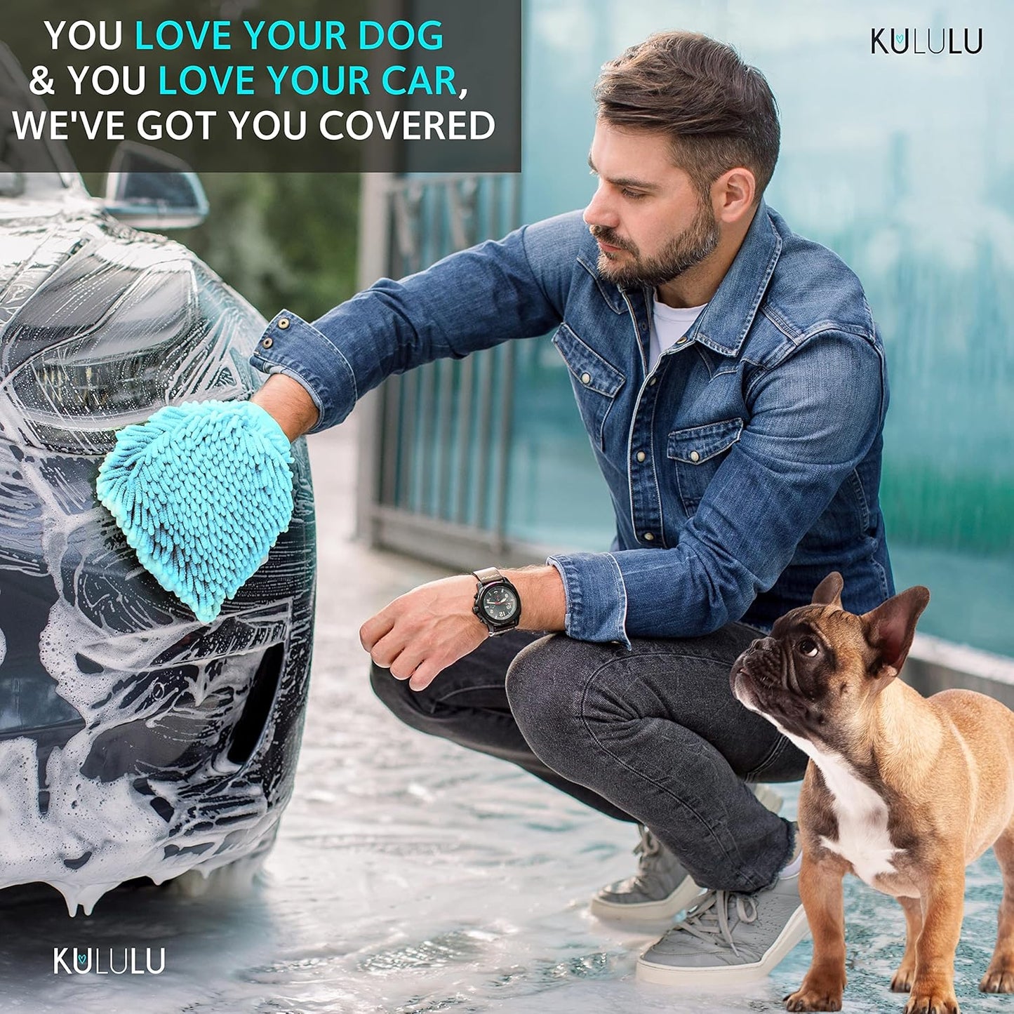 Dog Car Seat Cover - 100% Waterproof Hammock with Mesh Window, Scratchproof, Durable (Black, Standard (54" W X 58" L))